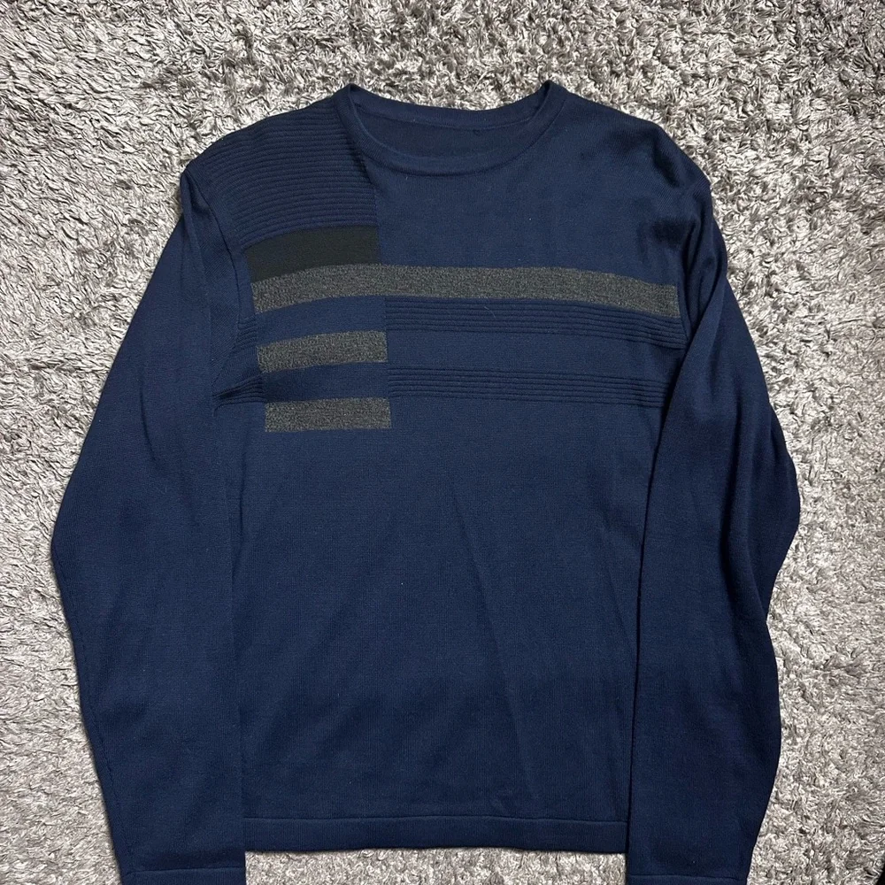 Blue Striped Sweater